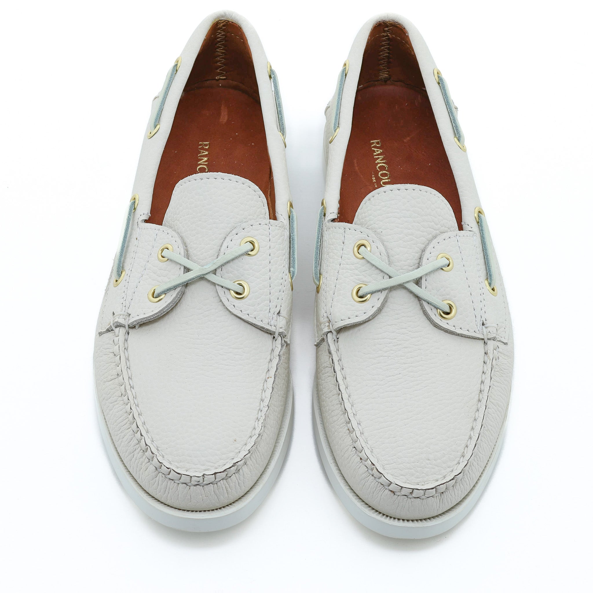 Marion Boat Shoe - Pebble White