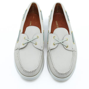 Marion Boat Shoe - Pebble White
