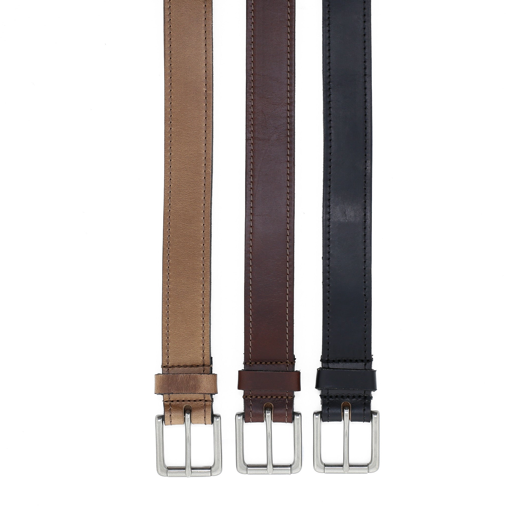Slim Chromexcel Belt Nickel Buckle