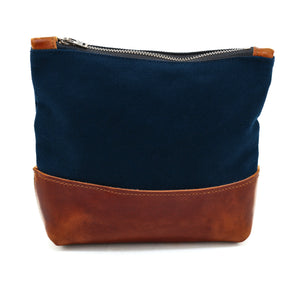 Acadia Pouch Navy/Chicago Tan