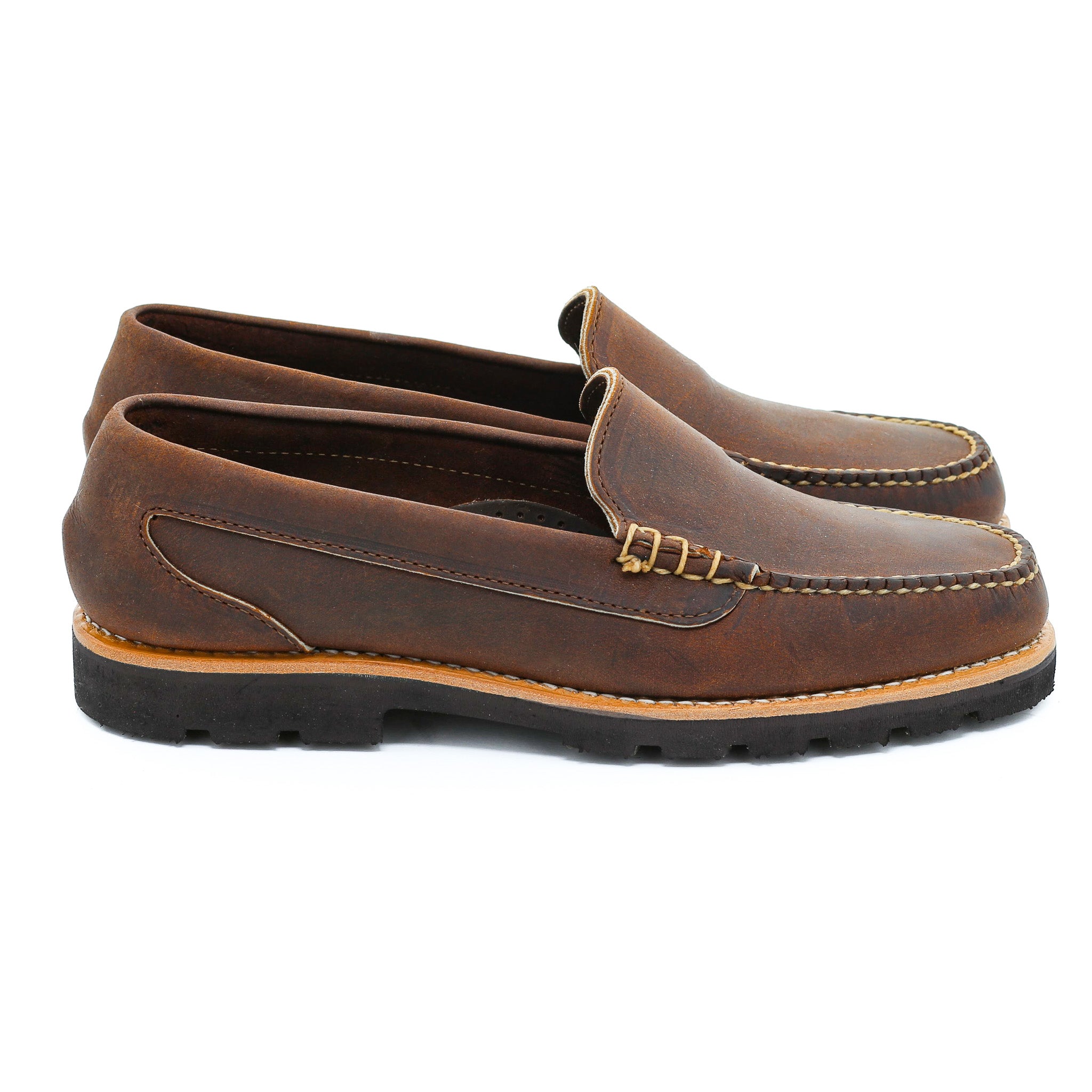 Naples Venetian Loafer - Rye Crazy Horse