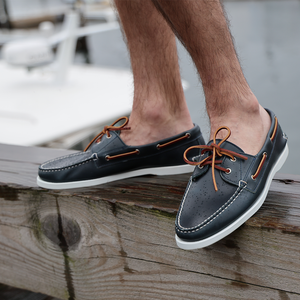 Read Boat Shoe - Parisian Blue | Rancourt & Co. | Men's Boots and