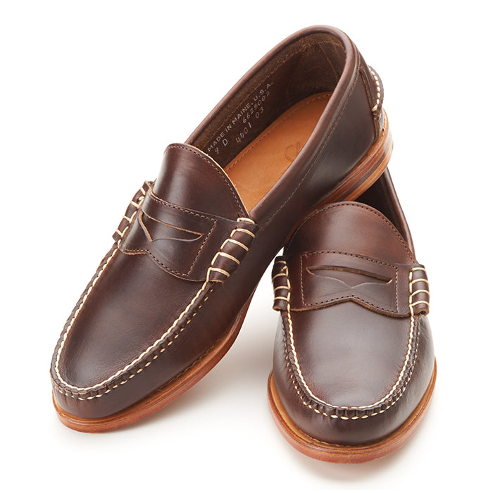 Beefroll Penny Loafers - Natural Chromexcel, Rancourt & Co.