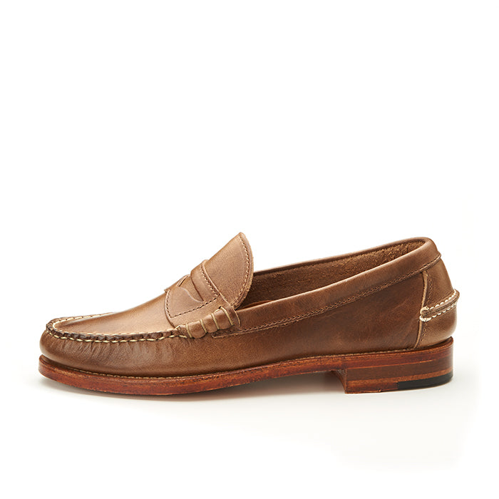 Beefroll Penny Loafers - Natural Chromexcel