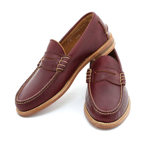 Beefroll Penny Loafers - Burgundy