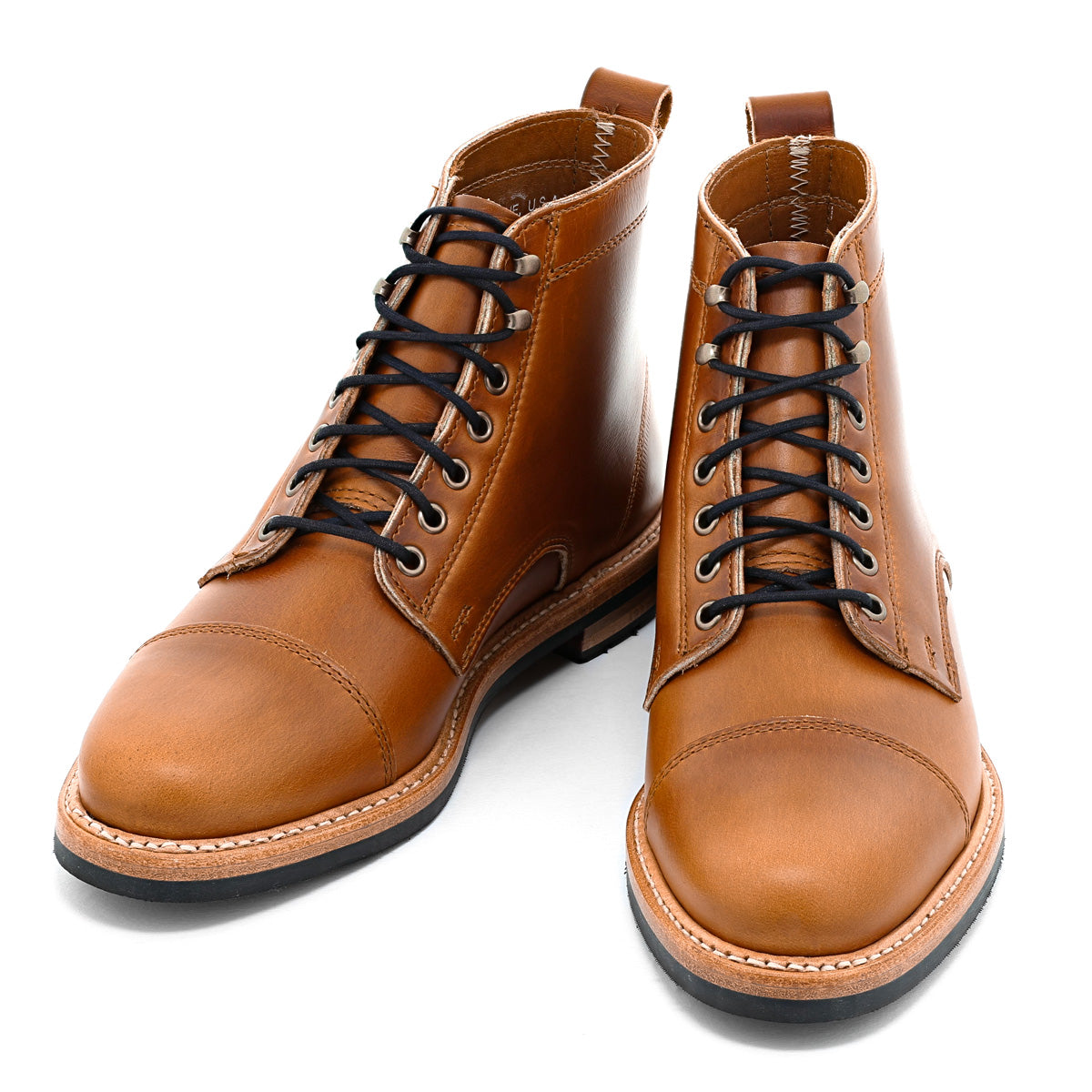 G.H.BASS | Men's Ranger Super Lug Camp Moc Shoes | Black | Size 8.5 | Leather