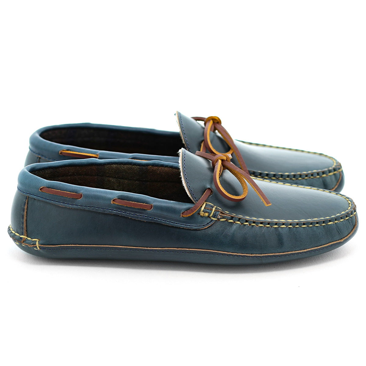 Harrington Slipper - Navy Chromexcel