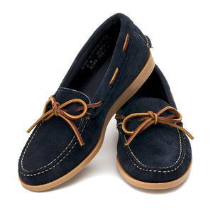Lily Camp-moc - Navy Suede