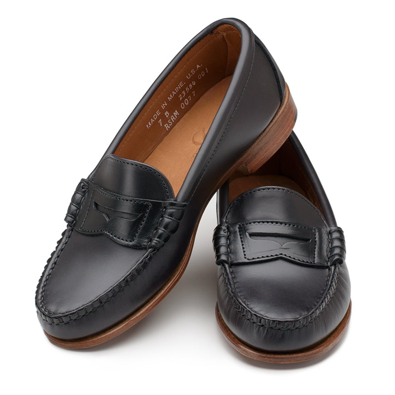 Women’s Beefroll Penny Loafers - Black Chromexcel
