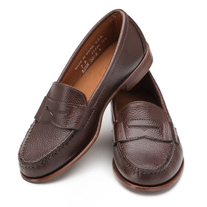 Somerset Penny Loafers - Chocolate Scotch Grain | Rancourt & Co. | Men ...