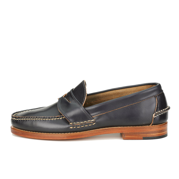 Pinch Penny Loafers - Navy Shell Cordovan