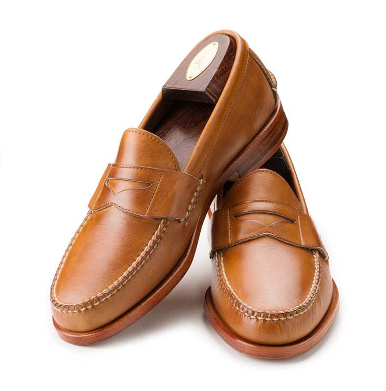 Eastport Penny Loafers - Tan Bulldog