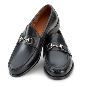 Horsebit Loafers - Black Calf, Rancourt & Co.