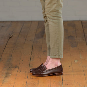Somerset Penny Loafers - Chocolate Scotch Grain