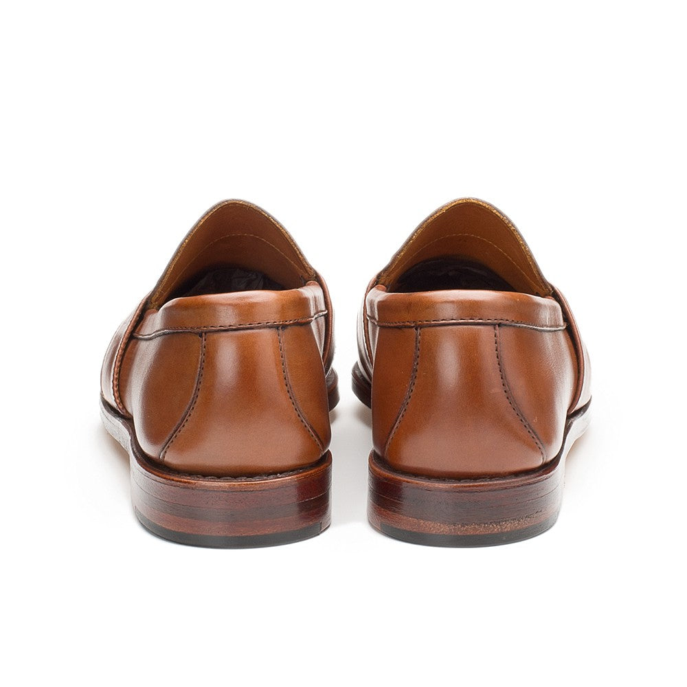 Weltline Penny Loafers - Tan Calf | Rancourt & Co. | Men's Boots and Shoes